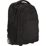 it Luggage 28L black backpack with wheels, imported from the UK