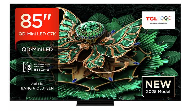 TCL 85C7K 85-inch 4K QD Mini-LED TV, imported from the UK
