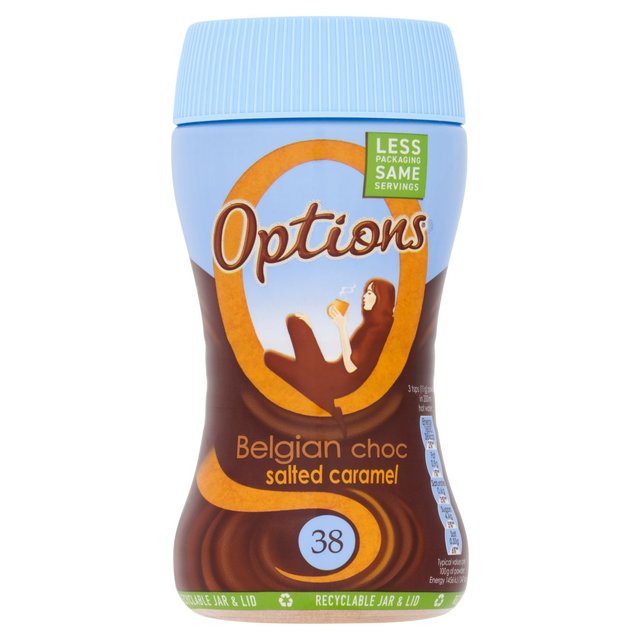 Options Salted Caramel Hot Chocolate Drink   220g