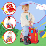 Trunki Peppa Pig Party Bus ride on case 1.7kg - British product
