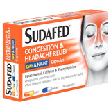 Sudafed Congestion Headache Relief Day & Night Capsules   16 per pack GOODS M&S   