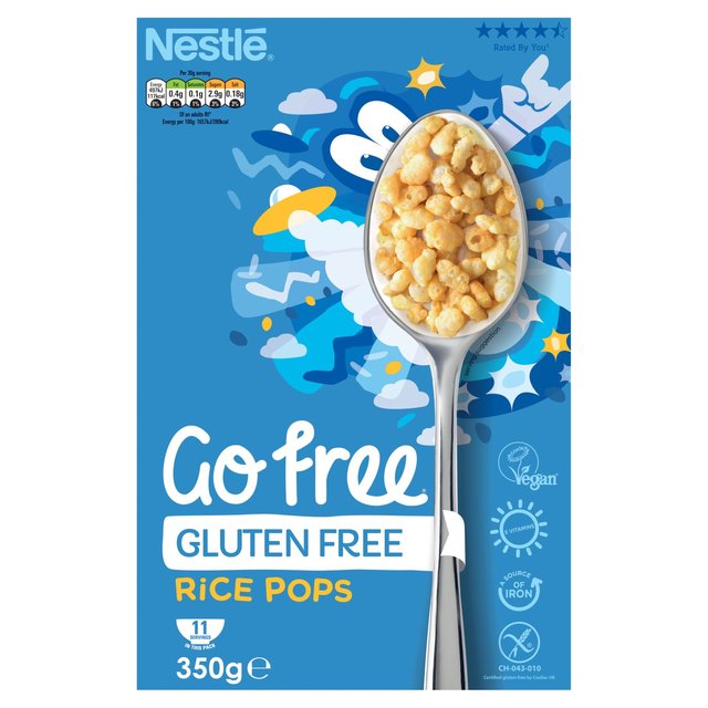 Nestle GoFree Rice Pops Gluten Free Cereal    350g