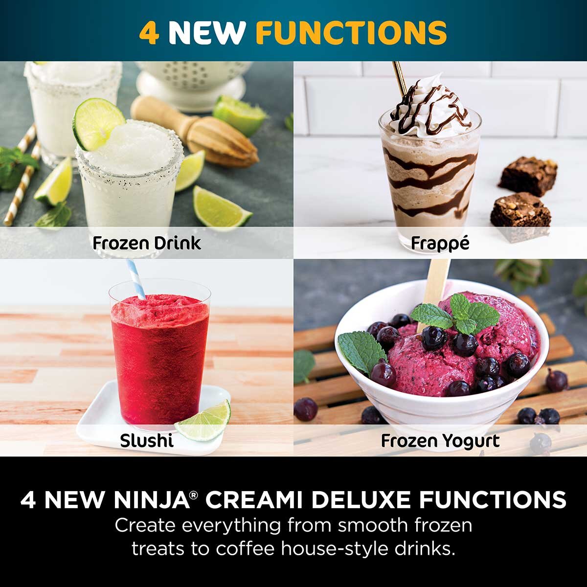 Ninja CREAMi Deluxe ice cream maker, UK version
