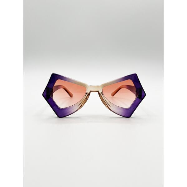 SVNX 2 Tone Purple Pink Sunglasses, UK version