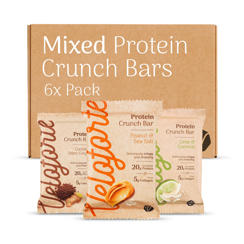 Veloforte protein bars variety pack 6 bars - British product