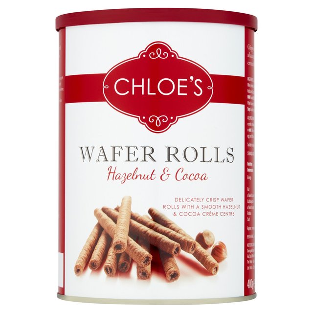 Chloe's Hazelnut & Cocoa Wafer Rolls   400g GOODS M&S   