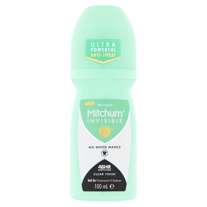 Mitchum Invisible 48HR Protection Clear Fresh Antiperspirant & Deodorant Roll-On GOODS ASDA   