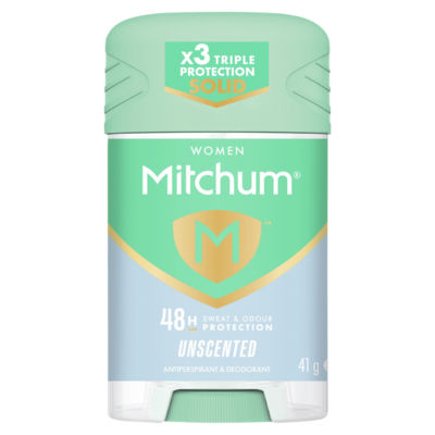 Mitchum antiperspirant deodorant unscented 41g (British brand)