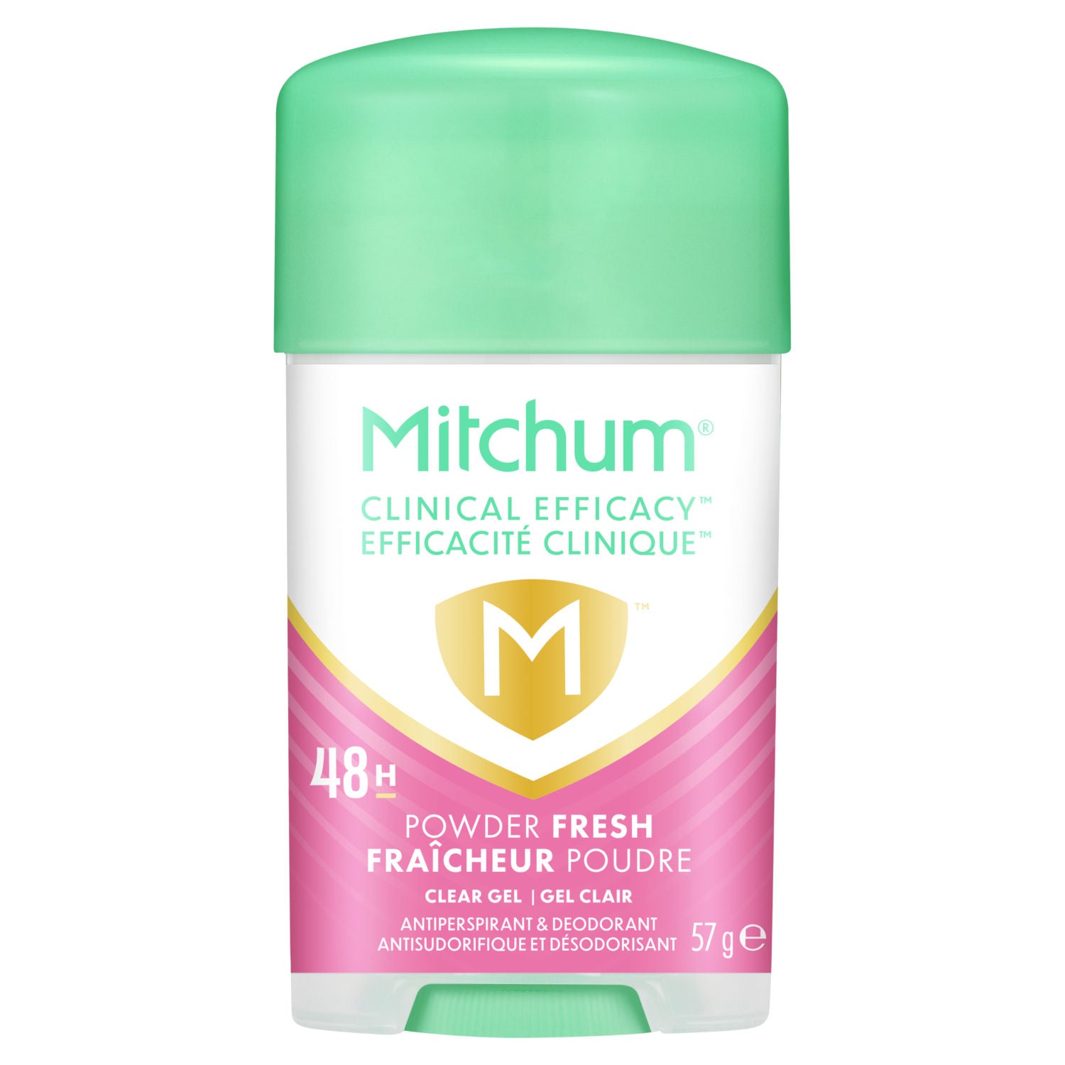 Mitchum Powder Fresh Clear Gel Antiperspirant 57g - British product