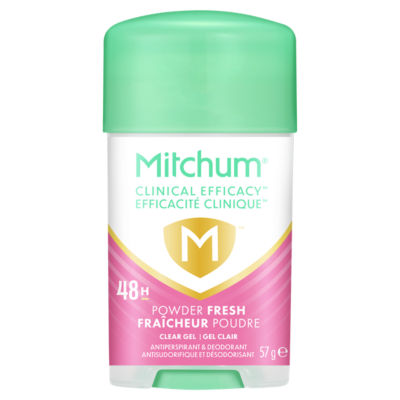 Mitchum Powder Fresh Clear Gel Antiperspirant 57g - British product