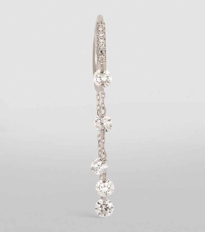 Persée Danaé single earring white gold diamond, imported from the UK