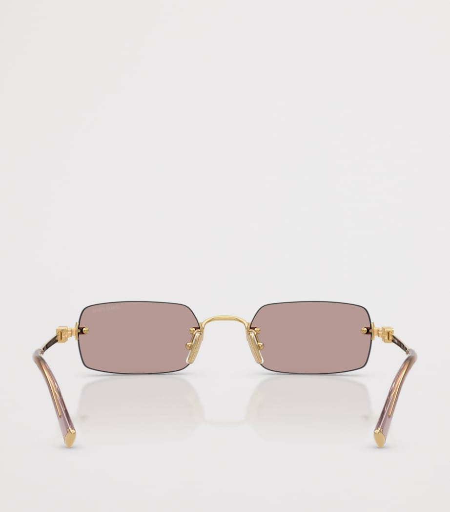 Miu Miu metal rectangular sunglasses (British brand)