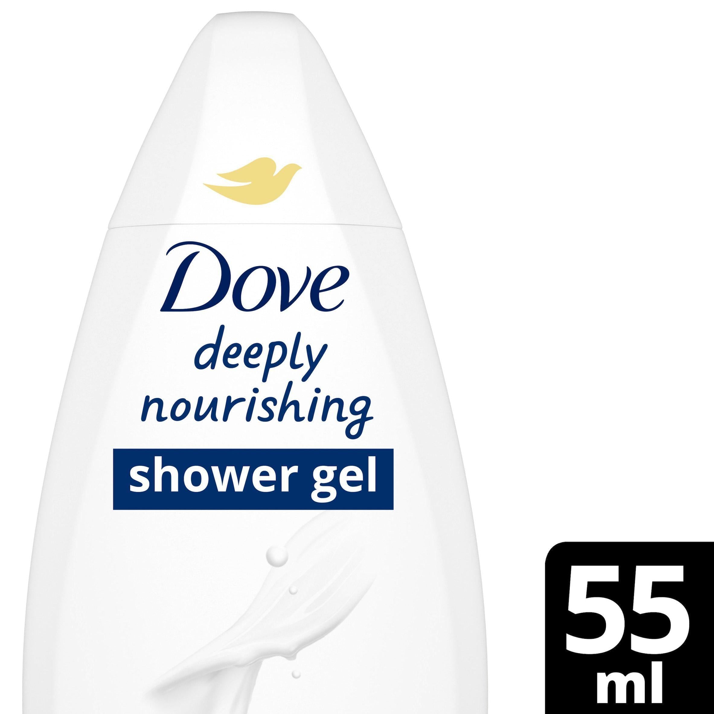 Dove Deeply Nourishing Body Wash Shower Gel 55ml GOODS Sainsburys   