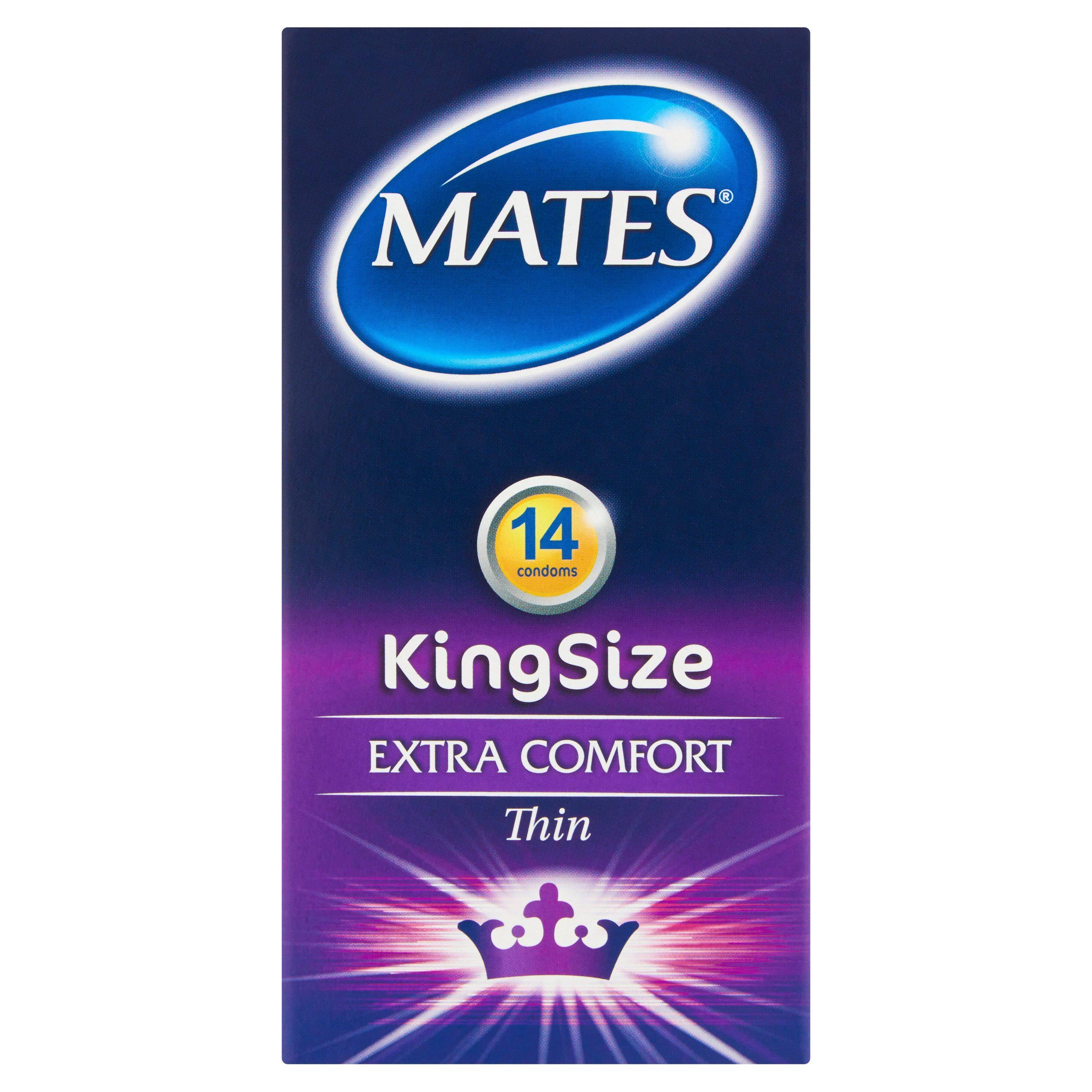 Mates King Size Extra Comfort Condoms x14 GOODS Sainsburys   