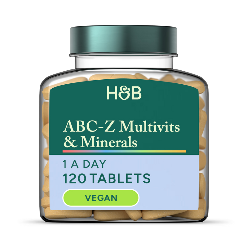 Holland and Barrett ABC to Z Vegan Multivitamins 120 Tablets, UK version