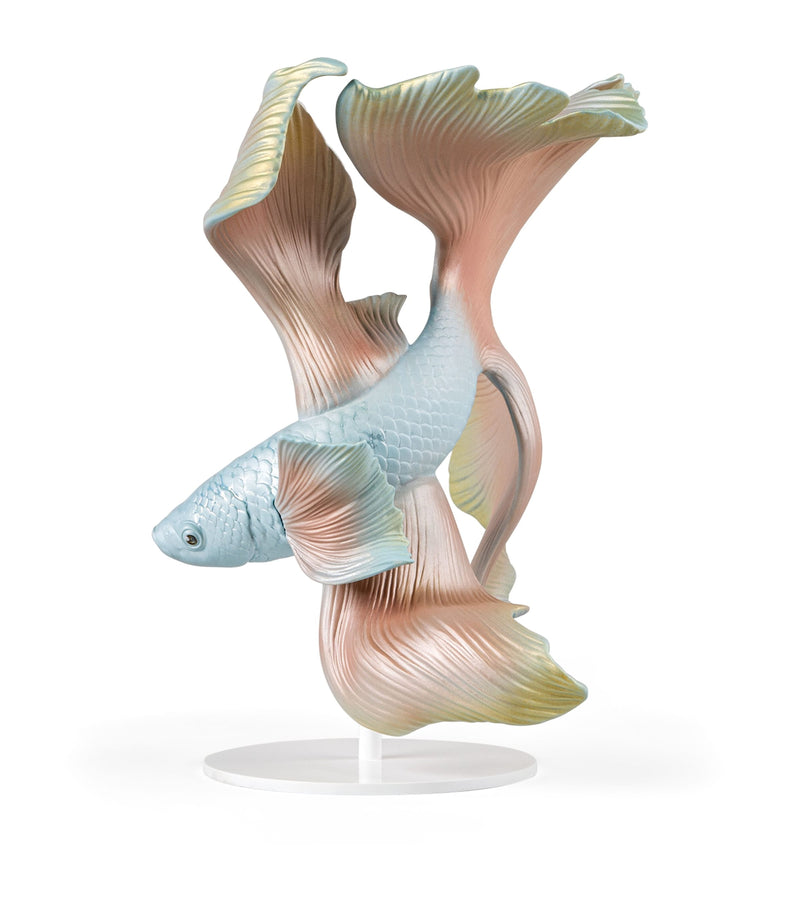 Lladró porcelain Betta fish left ornament, UK version