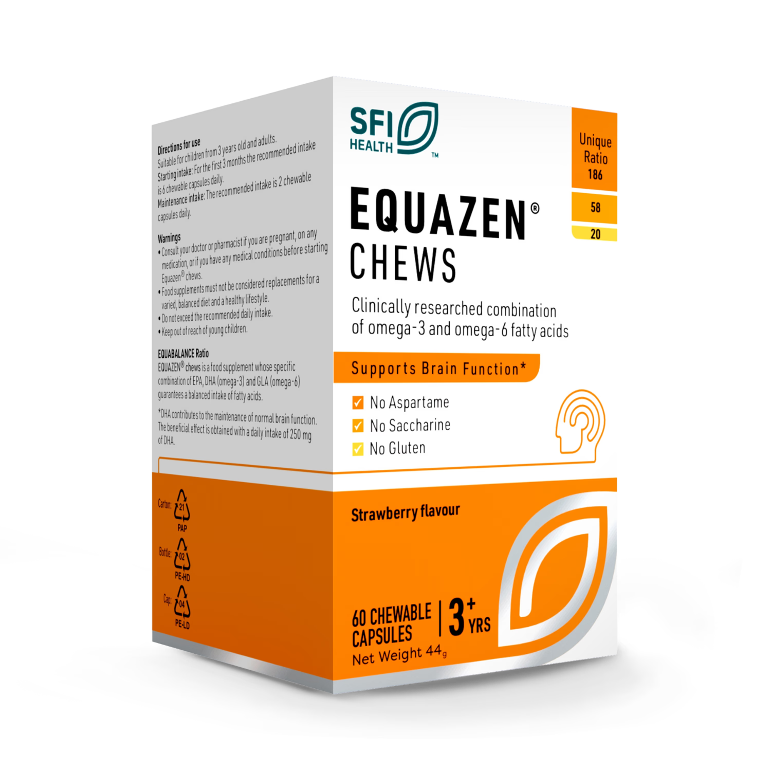 Equazen chewable capsules 60, imported from the UK