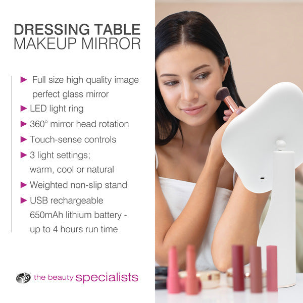 Rio illuminated full size beauty mirror with LED lights, imported from the UK