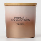 French Connection Ombre Champagne Truffle scented candle 322G - British product