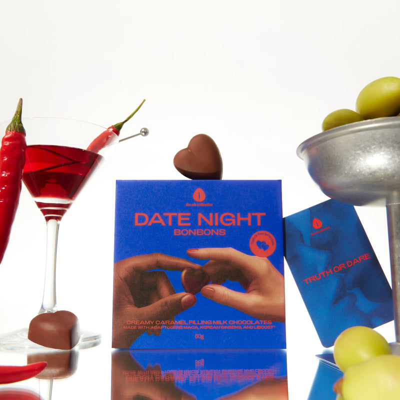 The Oh Collective date night bonbons milk chocolate 50g, imported from the UK
