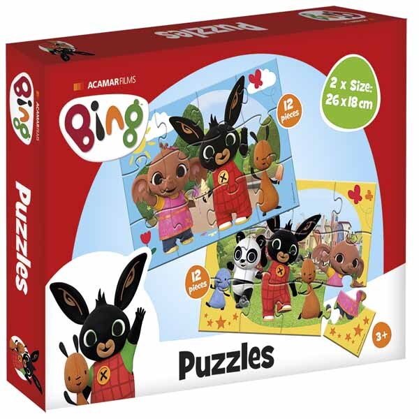 Totum Bing jigsaw puzzle 2x12 pieces - British product