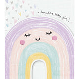 Sainsbury's Baby Girl Congratulations Card with Cute Rainbow Greeting Card GOODS Sainsburys   