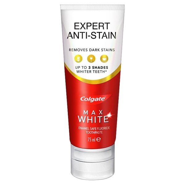 Colgate Max White Expert Anti-Stain Toothpaste 75ml GOODS Superdrug   