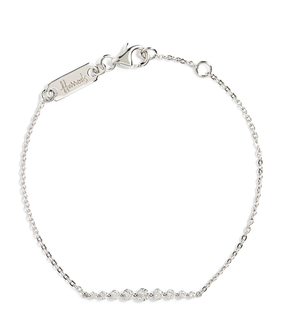 Harrods diamond bracelet white gold 0.33ct, UK version