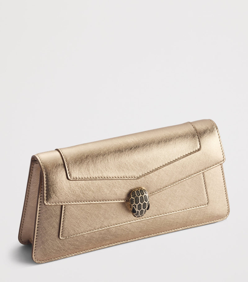Bvlgari Serpenti Forever clutch bag metallic calf leather, UK version