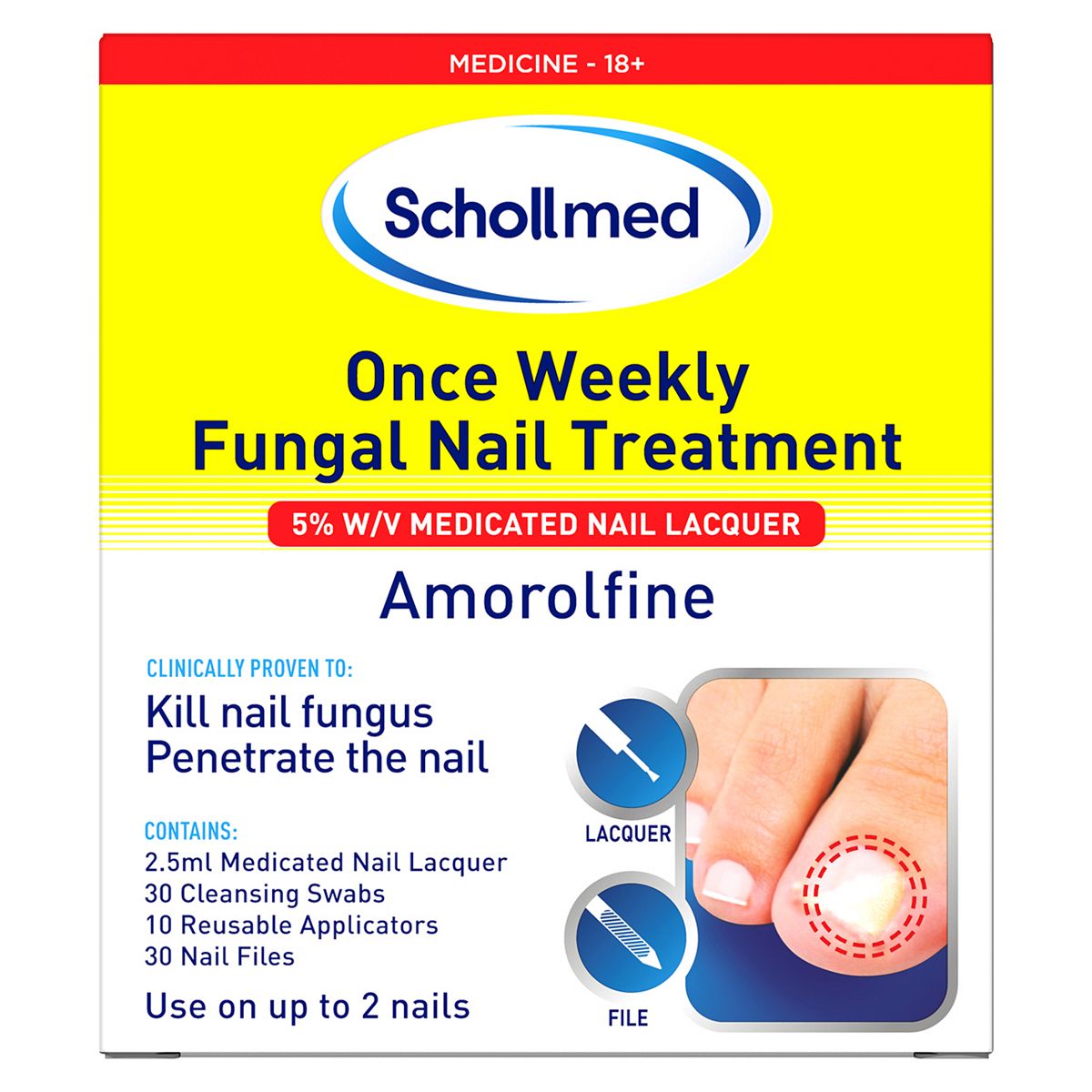 Schollmed Once Weekly Fungal Nail Treatment 5% W/V Medicated Nail Lacquer GOODS Boots   