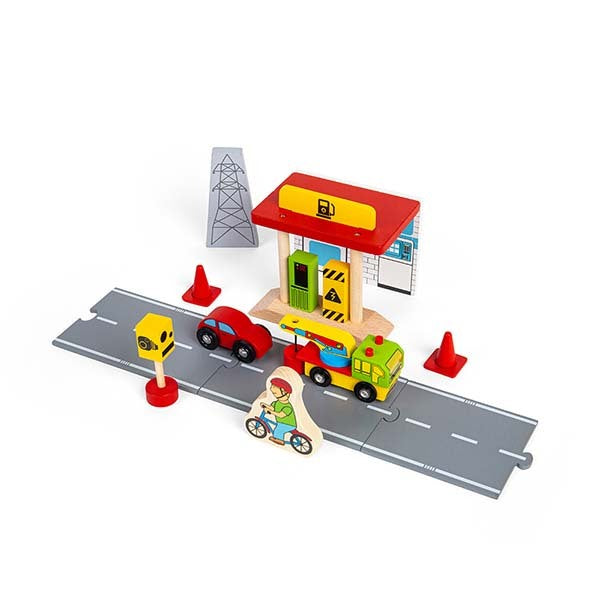 Bigjigs Rail 54 Piece Wooden Roadway Accessory Pack GOODS Superdrug   