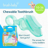 Brush Baby double chewable toothbrush and teether for babies, imported from the UK