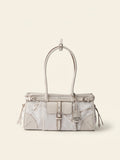 Prada Medium Bonnie linen and leather shoulder bag (British brand)