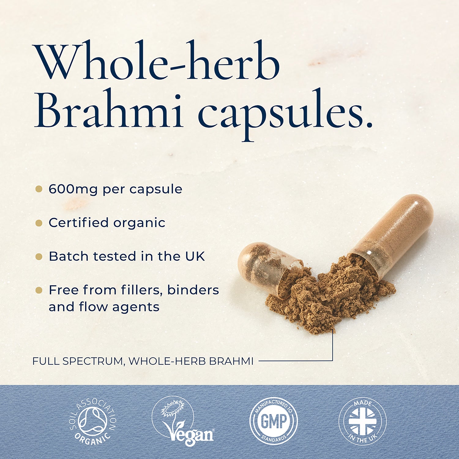 Ayurvediq Organic Brahmi 60 capsules - British product