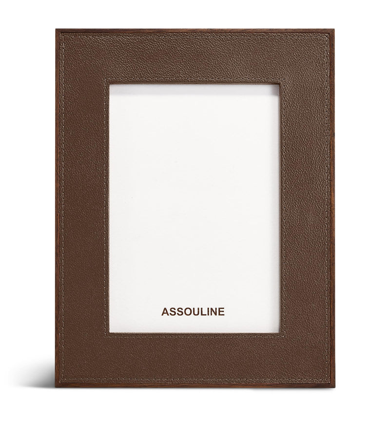 Assouline leather heritage photo frame 5 x 7 - British product
