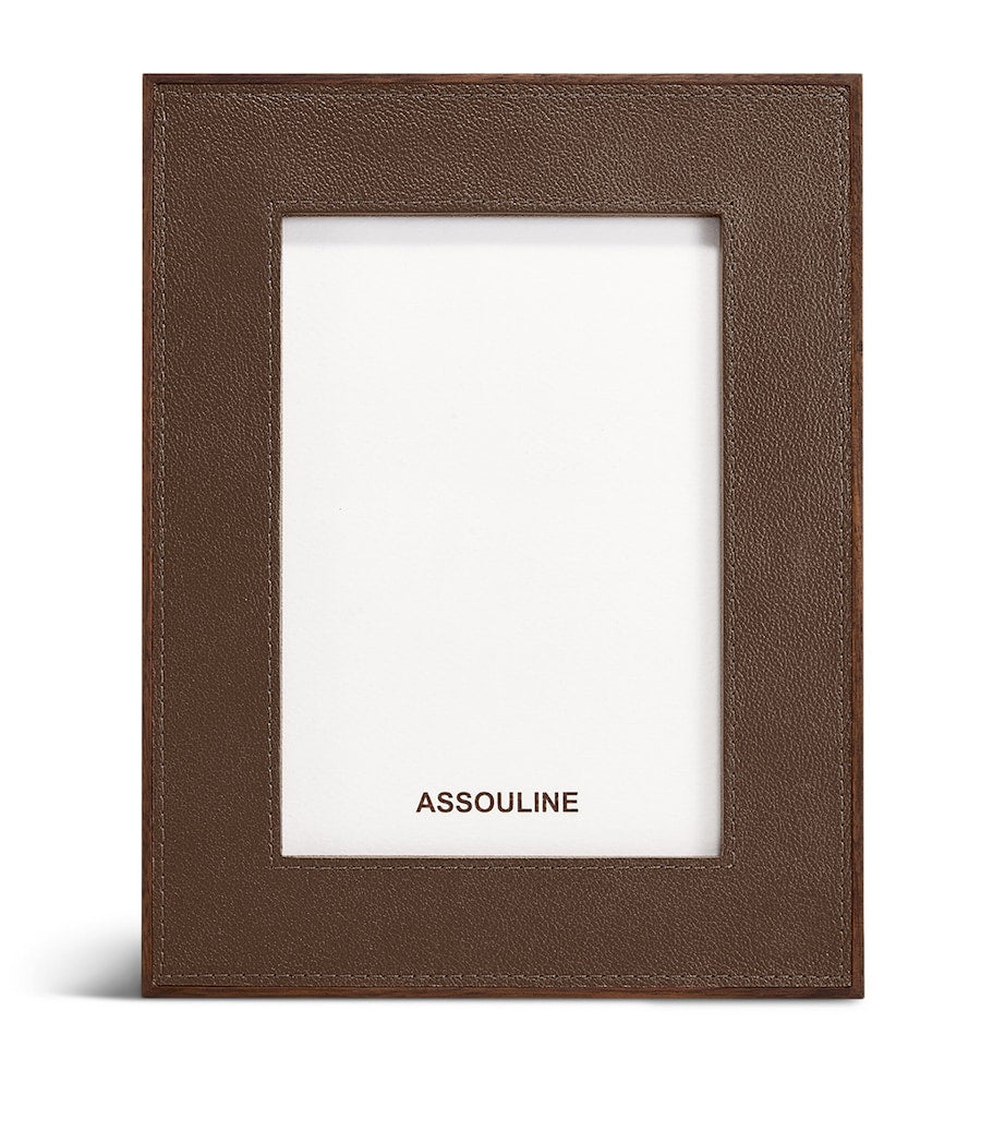 Assouline leather heritage photo frame 5 x 7 - British product