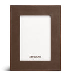 Assouline leather heritage photo frame 5 x 7 - British product