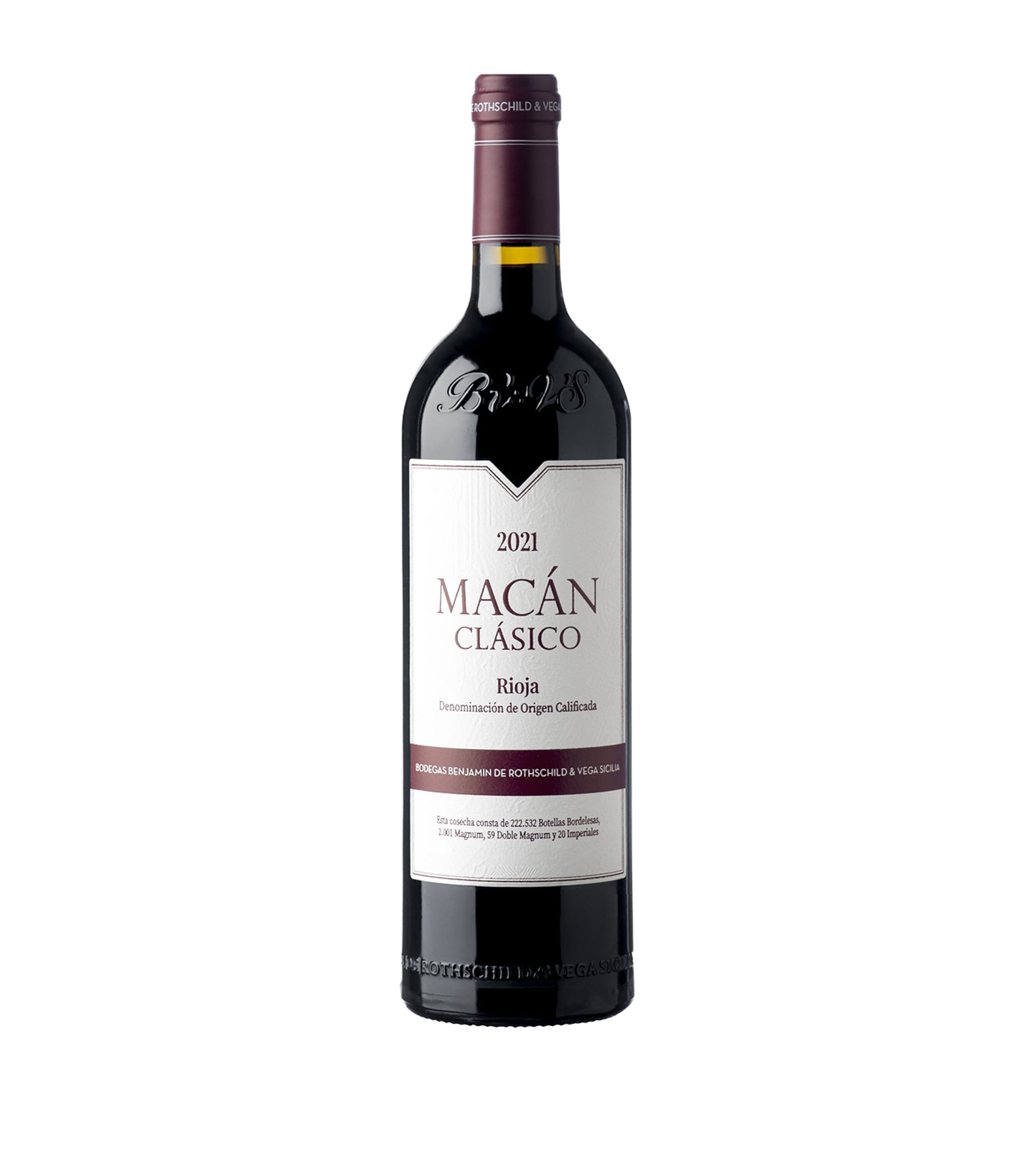 Vega Sicilia Macán Clásico 2021 Rioja red wine 75cl (British brand)