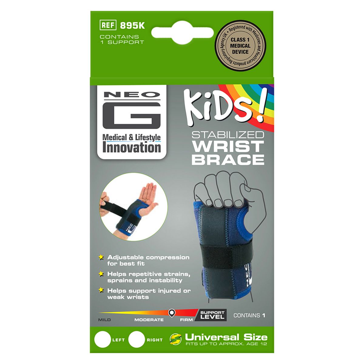 Neo G Kids Stabilised Wrist Brace - Left GOODS Boots   