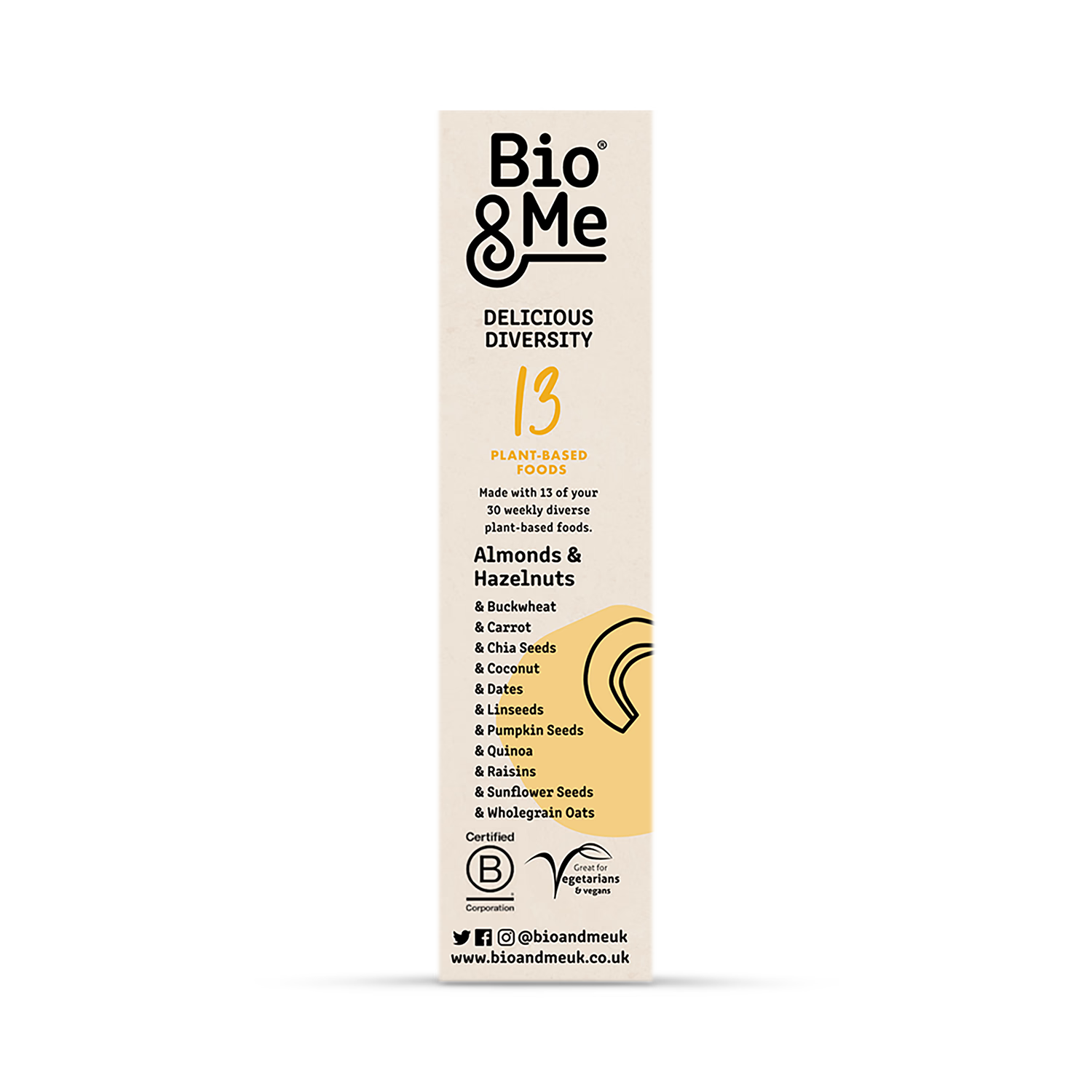 Bio Me porridge seedy nutty mix 400g - British product