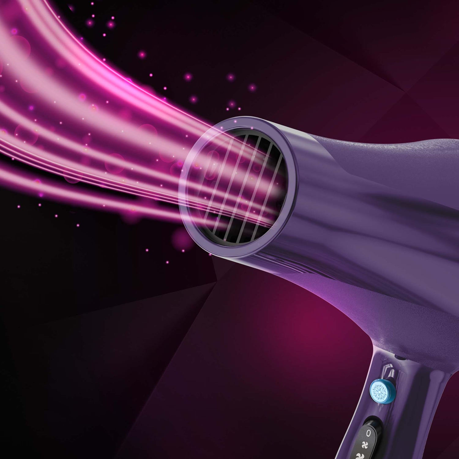 Wahl Ionic Style 2200W hair dryer purple, imported from the UK