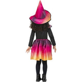 Smiffys Sunset Witch Costume dress and hat, imported from the UK