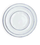 Set of 4 FELDSPAR cobalt blue cake plates, 16cm diameter - British product