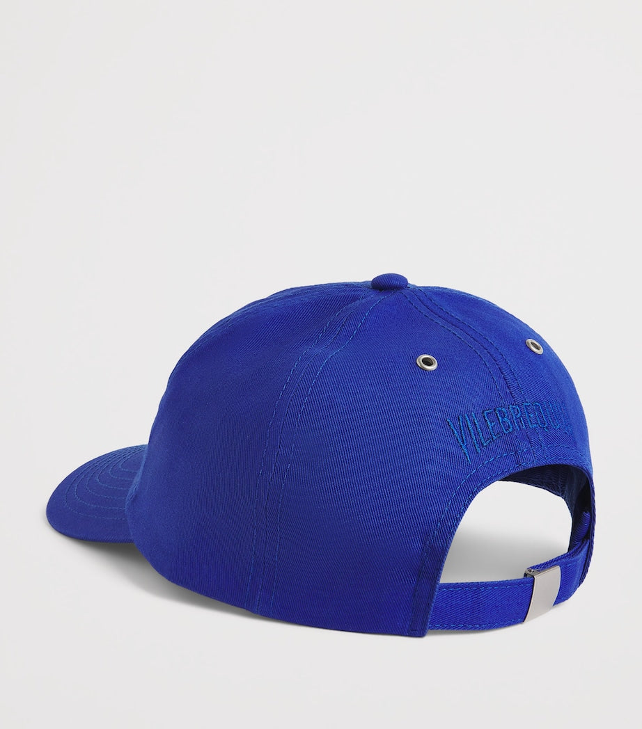 Vilebrequin embroidered turtle baseball cap (British brand)