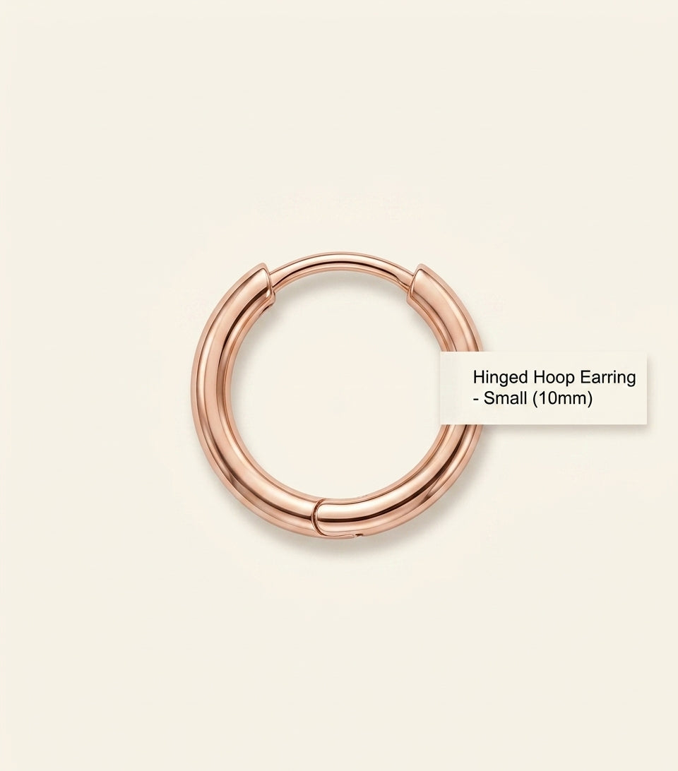 Cartier LOVE hoop earring rose gold 12mm, imported from the UK