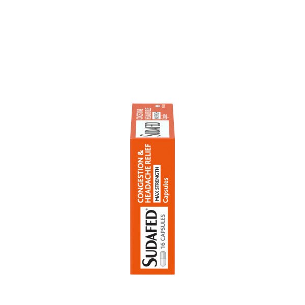 Sudafed Congestion & Headache Relief Capsules 16s GOODS Superdrug   