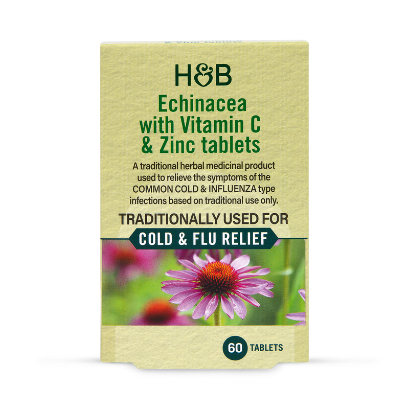Holland & Barrett Echinacea Vitamin C Zinc Tablets 60 - British product