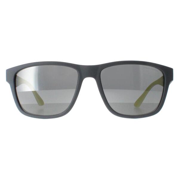 Armani Exchange AX4135S grey mirrored men's sunglasses, imported from the UK