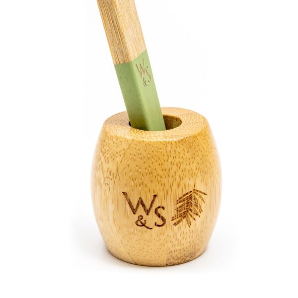 Wild & Stone bamboo toothbrush stand adult (British brand)