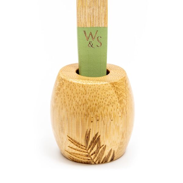 Wild & Stone bamboo toothbrush stand adult (British brand)